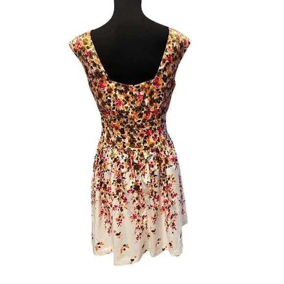 Jessica Howard Women's Missy Floral Print Mini Dress Sz 6 Pink White Cottagecore - Picture 5 of 7